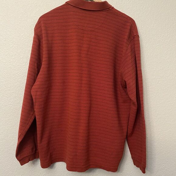 Vintage Geoffrey Beene Men Sweater XL Red Designer 90s Crewneck Classic - Picture 2 of 5